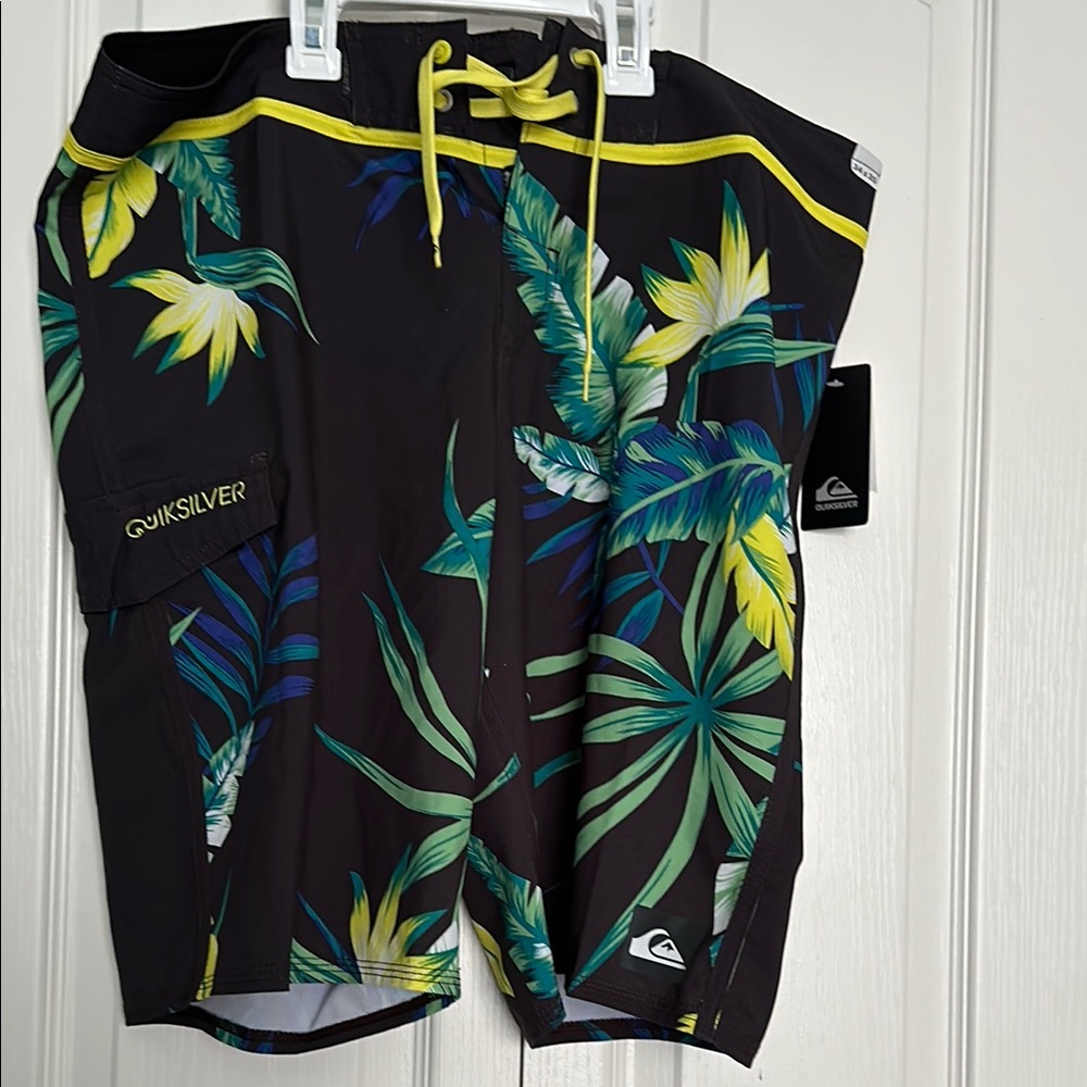 Quiksilver Black Tropical Swim Shorts